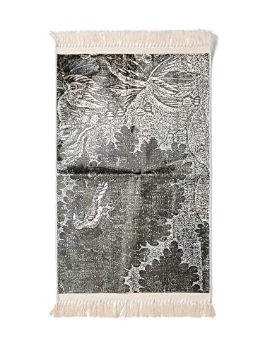 ESSENZA Teppich Nadia Sage Green,60x90 cm, 60% Polyester, 30% thermoplastischesPolyurethan, 10% Baumwolle, Blumen im Sale